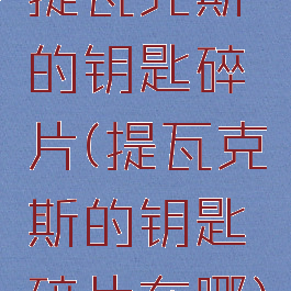 提瓦克斯的钥匙碎片(提瓦克斯的钥匙碎片在哪)