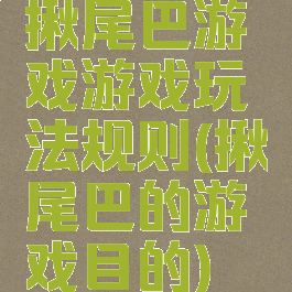 揪尾巴游戏游戏玩法规则(揪尾巴的游戏目的)
