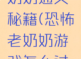恐怖游戏奶奶通关秘籍(恐怖老奶奶游戏怎么过关)