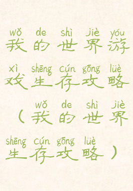 我的世界游戏生存攻略(我的世界生存攻略)