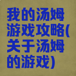 我的汤姆游戏攻略(关于汤姆的游戏)