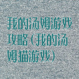 我的汤姆游戏攻略(我的汤姆猫游戏)