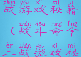 战斗命令二战游戏秘籍(战斗命令二战游戏秘籍怎么用)