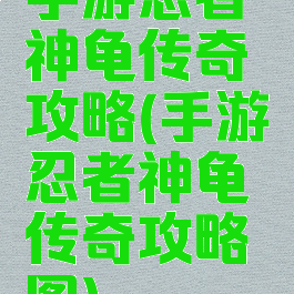 手游忍者神龟传奇攻略(手游忍者神龟传奇攻略图)