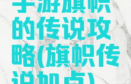 手游旗帜的传说攻略(旗帜传说加点)