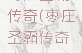 枣庄圣霸传奇(枣庄圣霸传奇攻略)