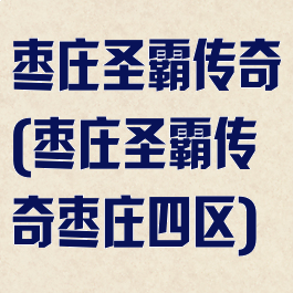 枣庄圣霸传奇(枣庄圣霸传奇枣庄四区)