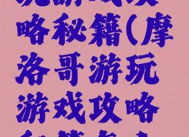 摩洛哥游玩游戏攻略秘籍(摩洛哥游玩游戏攻略秘籍怎么用)