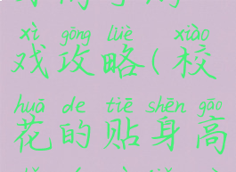 新校花贴身高手游戏攻略(校花的贴身高手游戏角色大全)