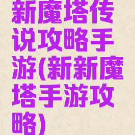新魔塔传说攻略手游(新新魔塔手游攻略)