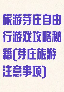 旅游芽庄自由行游戏攻略秘籍(芽庄旅游注意事项)