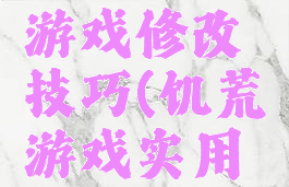 易宁饥荒游戏修改技巧(饥荒游戏实用修改技巧)