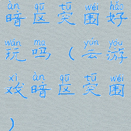 暗区突围好玩吗(云游戏暗区突围)