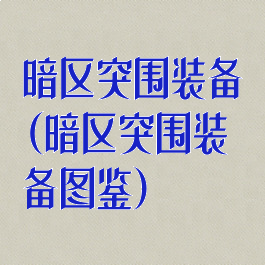 暗区突围装备(暗区突围装备图鉴)