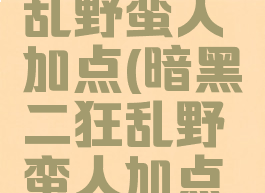 暗黑二狂乱野蛮人加点(暗黑二狂乱野蛮人加点图)