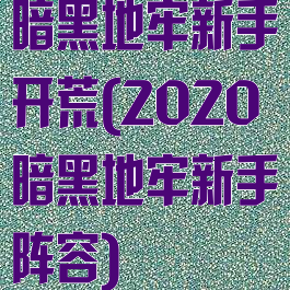 暗黑地牢新手开荒(2020暗黑地牢新手阵容)