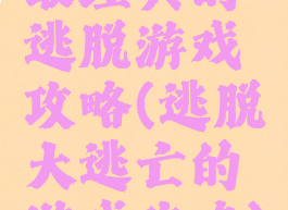 最经典的逃脱游戏攻略(逃脱大逃亡的游戏攻略)
