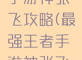 最强王者手游神张飞攻略(最强王者手游神张飞攻略技巧)