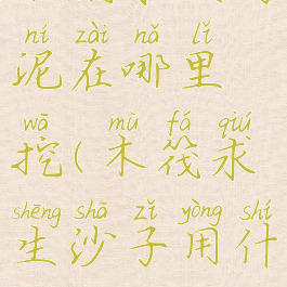 木筏求生污泥在哪里挖(木筏求生沙子用什么挖)