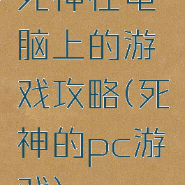 死神在电脑上的游戏攻略(死神的pc游戏)