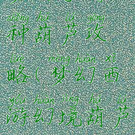 梦幻手游种葫芦攻略(梦幻西游幻境葫芦)