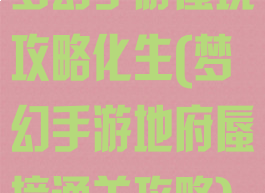 梦幻手游蜃境攻略化生(梦幻手游地府蜃境通关攻略)