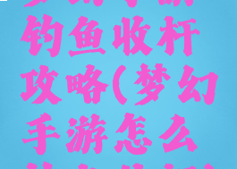 梦幻手游钓鱼收杆攻略(梦幻手游怎么钓鱼收杆)