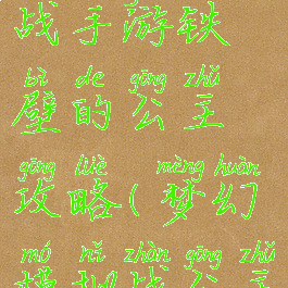 梦幻模拟战手游铁壁的公主攻略(梦幻模拟战公主骑兵)