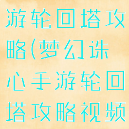 梦幻诛心手游轮回塔攻略(梦幻诛心手游轮回塔攻略视频)