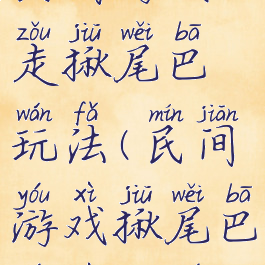 民间游戏走揪尾巴玩法(民间游戏揪尾巴游戏规则)