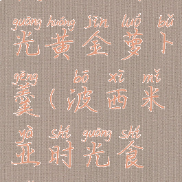 波西亚时光黄金萝卜羹(波西米亚时光食谱)