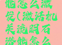 流明石潜能怎么激发(激活机关流明石潜能怎么激发)
