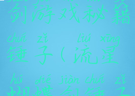 流星蝴蝶剑游戏秘籍锤子(流星蝴蝶剑锤子绝招)
