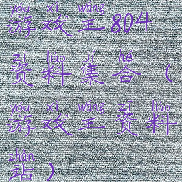 游戏王804资料集合(游戏王资料站)