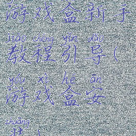 游戏盒新手教程引导(游戏盒安装)