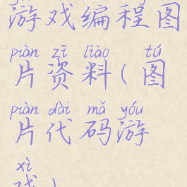 游戏编程图片资料(图片代码游戏)