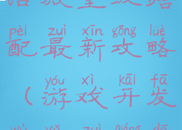 游戏开发物语殿堂级搭配最新攻略(游戏开发物语最强搭配)