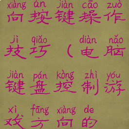 游戏控制方向按键操作技巧(电脑键盘控制游戏方向的按键)