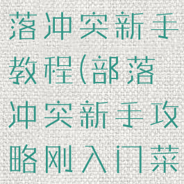 游戏蜂窝部落冲突新手教程(部落冲突新手攻略刚入门菜鸟必看)