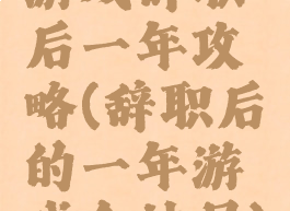 游戏辞职后一年攻略(辞职后的一年游戏全结局)