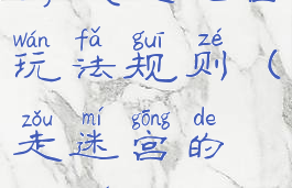 游戏走迷宫玩法规则(走迷宫的规则)