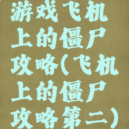 游戏飞机上的僵尸攻略(飞机上的僵尸攻略第二)