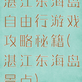 湛江东海岛自由行游戏攻略秘籍(湛江东海岛景点)