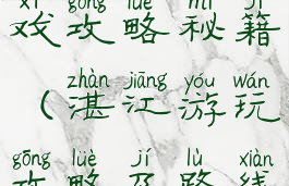 湛江游玩游戏攻略秘籍(湛江游玩攻略及路线)