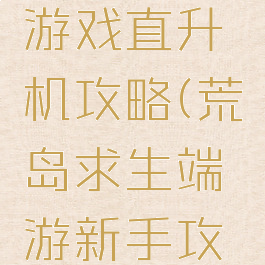 荒岛求生游戏直升机攻略(荒岛求生端游新手攻略)