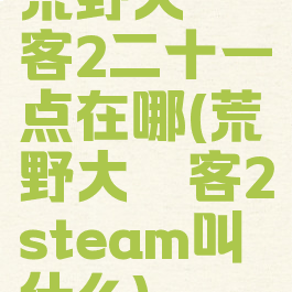 荒野大镖客2二十一点在哪(荒野大镖客2steam叫什么)
