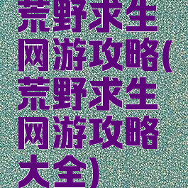 荒野求生网游攻略(荒野求生网游攻略大全)
