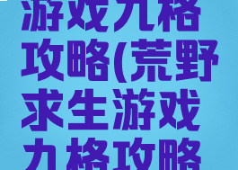 荒野求生游戏九格攻略(荒野求生游戏九格攻略大全)