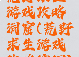 荒野求生游戏攻略洞窟(荒野求生游戏攻略溶洞)