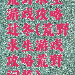 荒野求生游戏攻略过冬(荒野求生游戏攻略荒野问答)